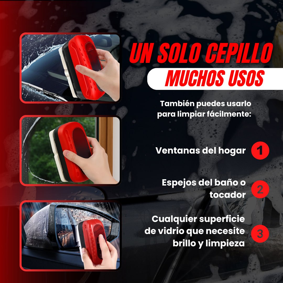CEPILLO LIMPIADOR DE VIDRIOS + LIQUIDO