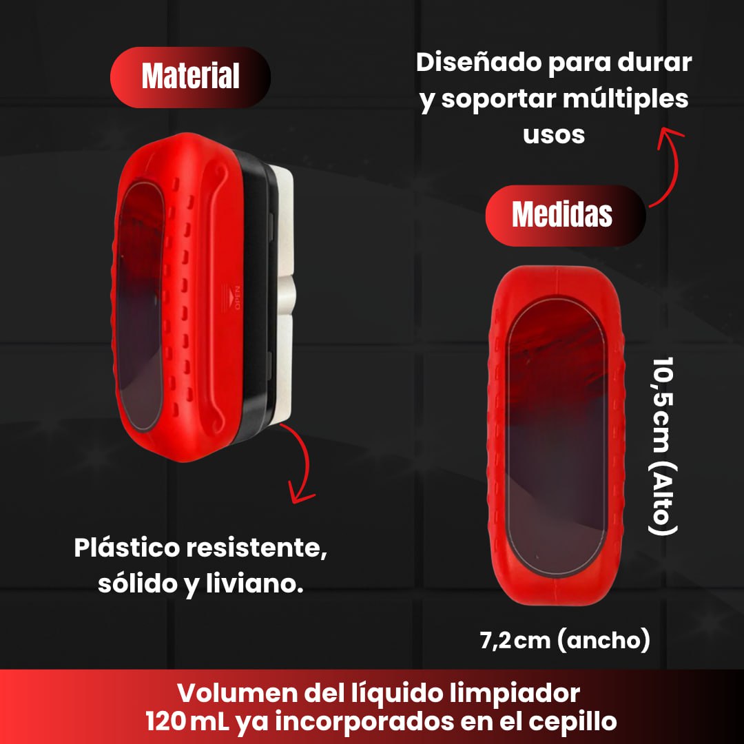 CEPILLO LIMPIADOR DE VIDRIOS + LIQUIDO